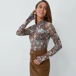 Floral Brown