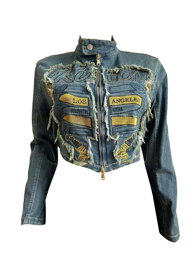 Embroidered Top Pleated Skirt Suit Blue Shirt - Shop at LoveMi