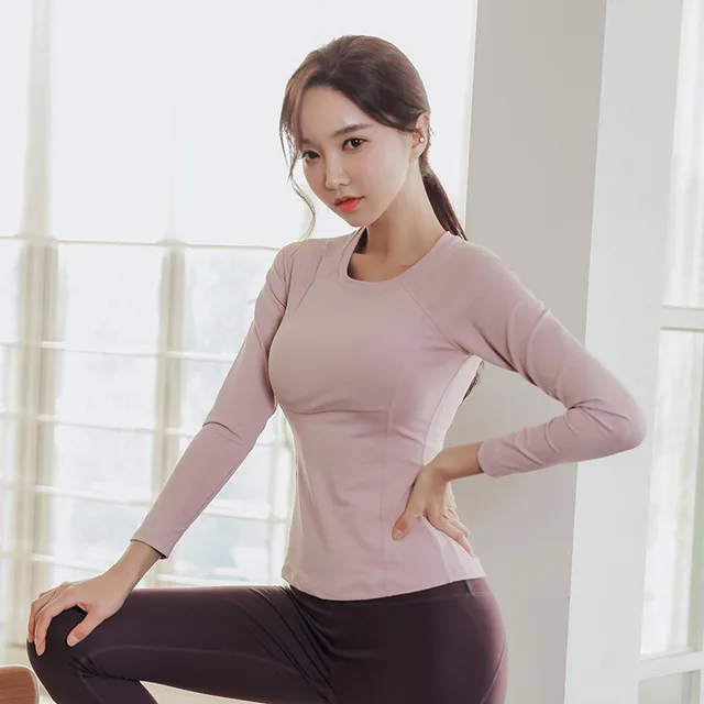 Gym Sports T shirt Women's Slimming Sports Running S815 Elegant Pink - Shop at LoveMi