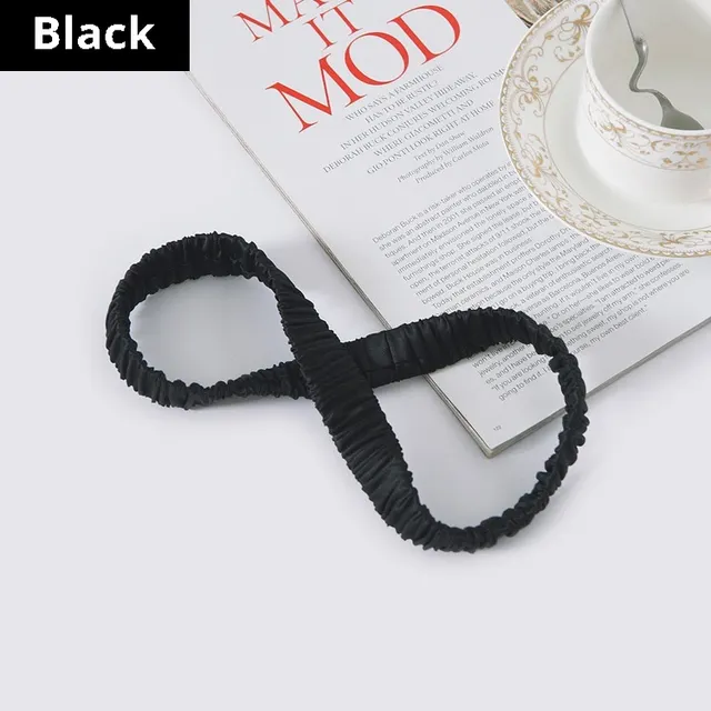 Silk Head Accessories All match Elastic Rubber Band For Face Washing Black - Shop at LoveMi