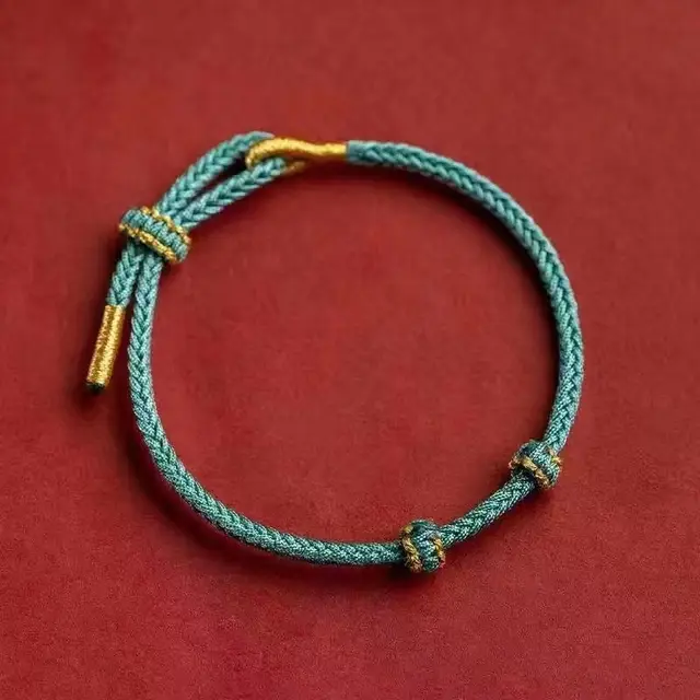 Semi finished Products Beads Threading Gold Accessories DIY Hand woven Red Rope Autumn Fragrance Green - Shop at LoveMi
