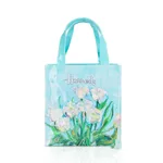 Simple Printed PVC Tote Bag Waterproof Large Capacity - Blue