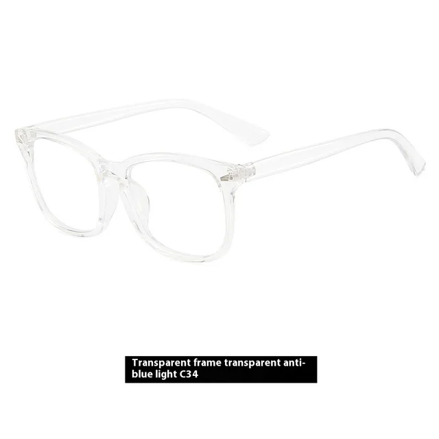 Watching Computer Playing Mobile Phone Anti fatigue Glasses Transparent Frame C34 - Shop at LoveMi