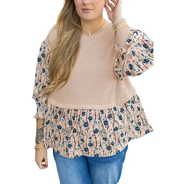 Autumn New Pullover Long Sleeve Top Women's Pleated Multi color Pl2512547P1520 - Shop at LoveMi