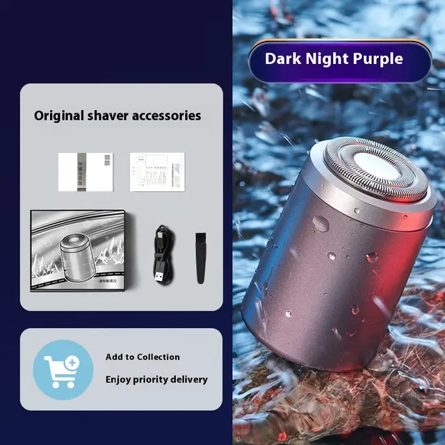 Portable Outdoor Travel Mini Shaver Dark Night Purple - Shop at LoveMi