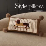 Striped Skateboard Dark Brown