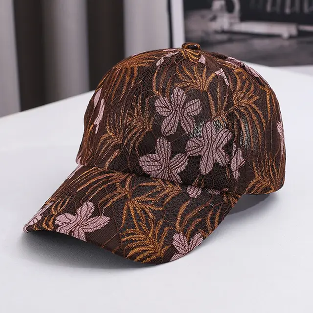 Creative Lace Retro Baseball Cap Brown - Shop at LoveMi