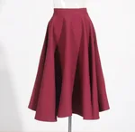 Wine Red Skirt