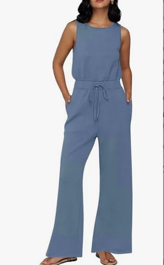 Women's Cat Suit Summer Clothing Casual - Lake Blue