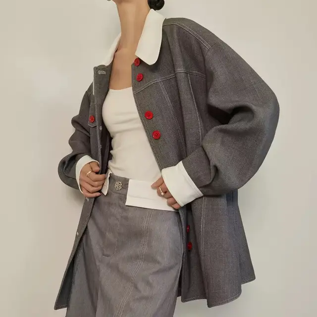 Gray High grade Wear Idle Style Two piece Set Gray Top - Shop at LoveMi