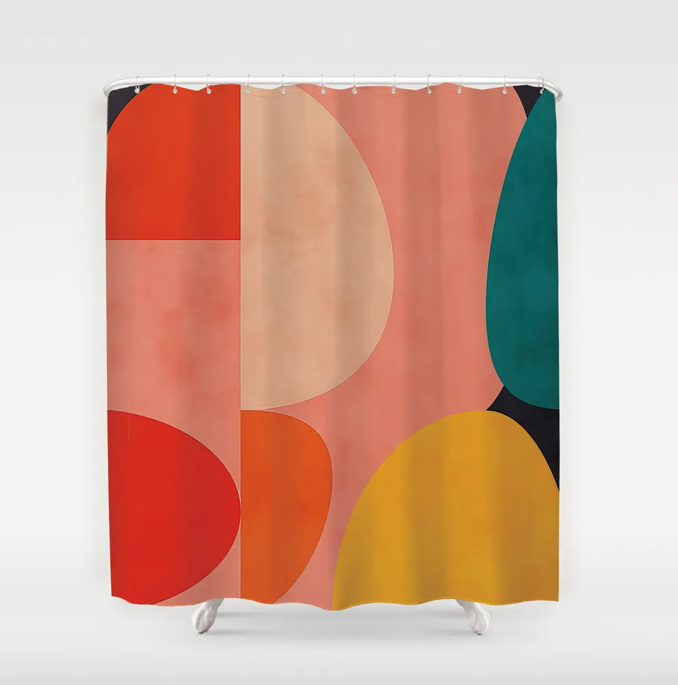 Digital Printing Polyester Waterproof Shower Curtain - Xt1881