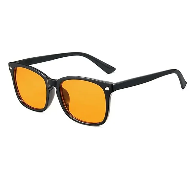Unisex Simple Fashion Personality Bicycle Glasses Black Frame Yellow Film - Shop at LoveMi