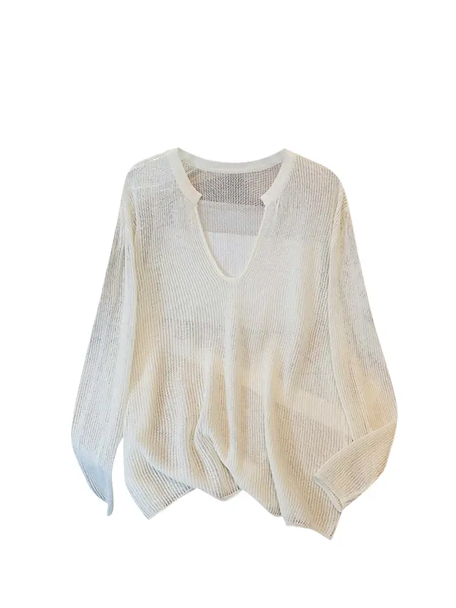 Loose And Slimming Casual Top That Covers The Belly Apricot - Shop at LoveMi