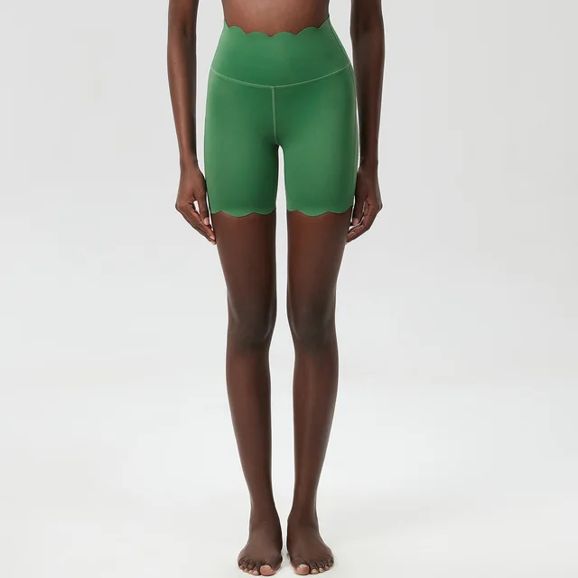 Small Wave High Top Sports Fitness Skinny Yoga Pants Women Juniper Berry Green - Shop at LoveMi