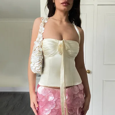 Sexy Sling Backless Tube Top Apricot - Shop at LoveMi