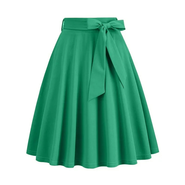 Women's Fashion European And American Style Plaid Skirt Green - Shop at LoveMi