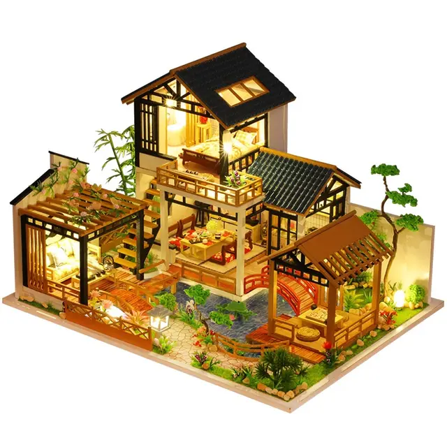 Jiate Diy Cottage P018 Forest Garden House Hand assembled Decoration Russian - Shop at LoveMi