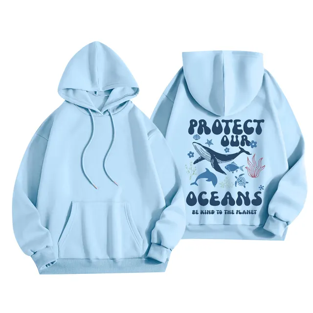 Women's Stylish And Lightweight Long Sleeve Pullover Skyblue - Shop at LoveMi