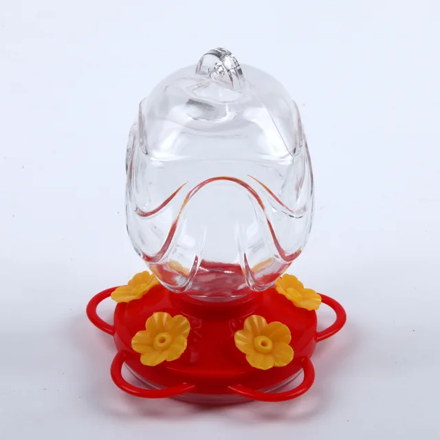 Painted Glass Feeder Glass Garden Decoration Transparent - Shop at LoveMi