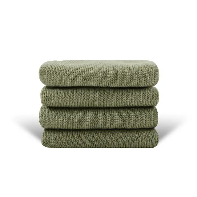 Solid Color High elastic Mid calf Boneless Macaron Colored Cotton Socks Green Gray - Shop at LoveMi