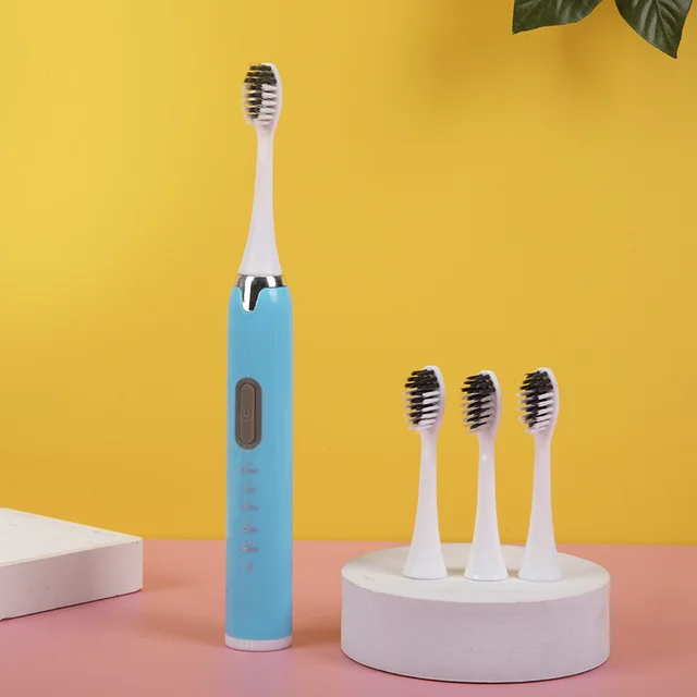 Soft Wool Smart Home Automatic Rechargeable Electric Toothbrush Sky Blue - Shop at LoveMi