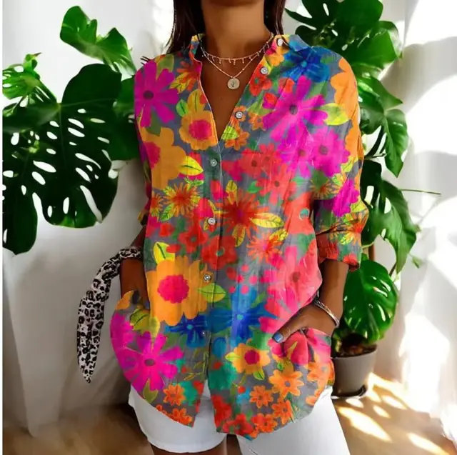Women's Long Small Floral Print Yo50031308 - Shop at LoveMi