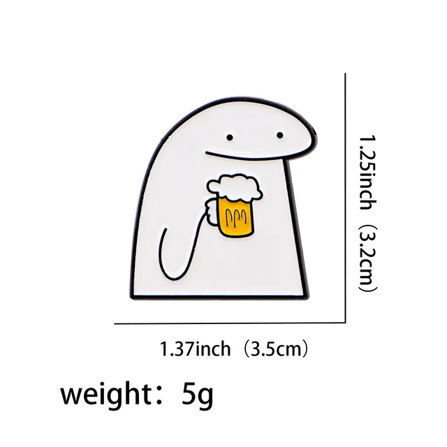 Brooch Cartoon Golden M Badge Creative English Letters Ornament Nr11065 - Shop at LoveMi