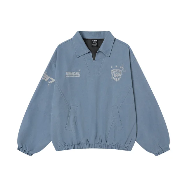 Personality Men's And Women's Retro Top Blue - Shop at LoveMi