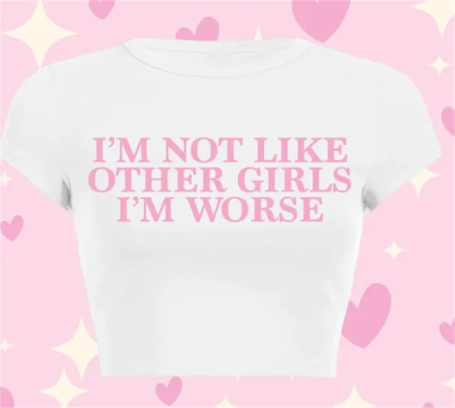 Tight Letter Print T shirt Top For Women Color 12 - Shop at LoveMi