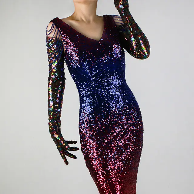 Sequined Sleeve Cover Lace Mesh Specialty Color - Shop at LoveMi