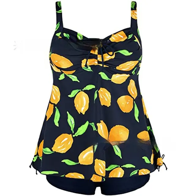 Plus sized Plus Size Swimming Suit Yellow Lemon - Shop at LoveMi