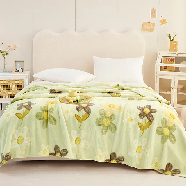 Creative Printing Warm Thickened Flannel Blanket Jane - Shop at LoveMi