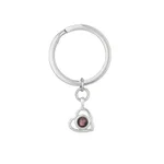 White Gold Color Keychain