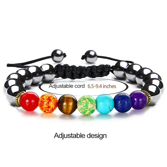 Agate Tiger Eye Lapis Lazuli Beaded Weave Bracelet Colorful - Shop at LoveMi