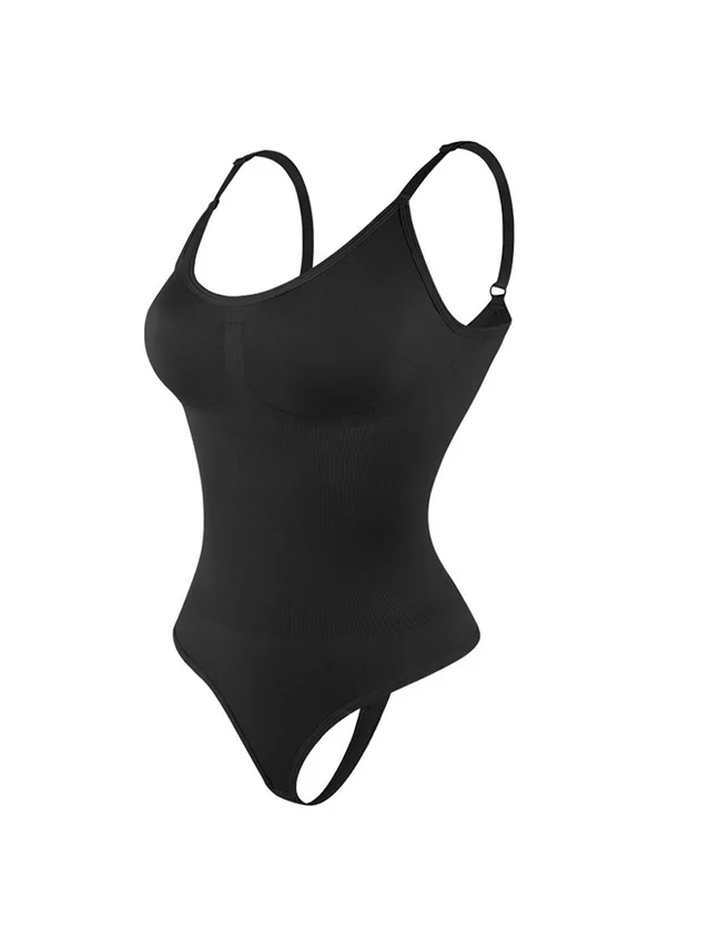 Popular Women's Backless Seamless Camisole Bottoming Tights Black - Shop at LoveMi