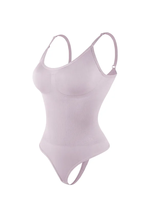 Popular Women's Backless Seamless Camisole Bottoming Tights Purple - Shop at LoveMi