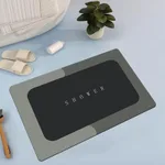 Gray Square Floor Mat