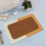 Orange Square Mat