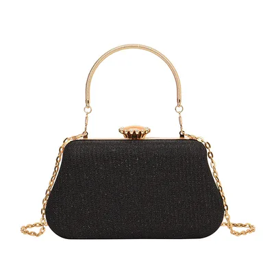 Women's Fashion Clutch Crossbody Chain Bag Black - Shop at LoveMi