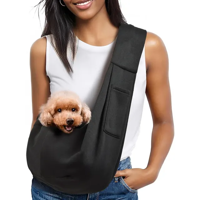 Fashion New Crossbody Breathable Folding Pet Bag Black - Shop at LoveMi
