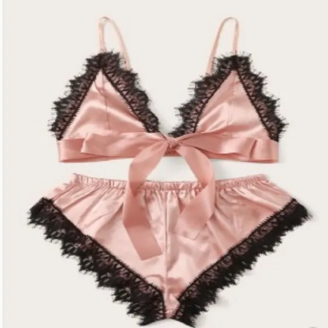 Sexy Lingerie Temptation Pajamas Passion Set Pink - Shop at LoveMi