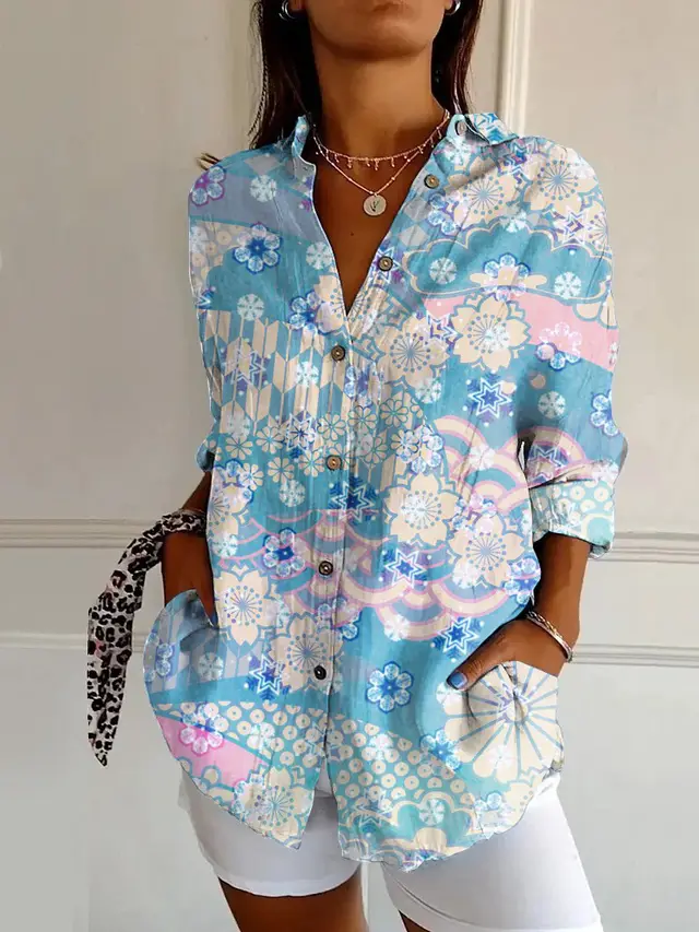 Fashionable Personalized New Women's Long Shirt Yk2006Mc - Shop at LoveMi