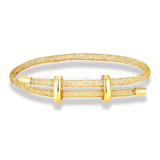Rhinestone Net Fashion Star Bracelet Figure Eight Bucklegolden - Shop at LoveMi