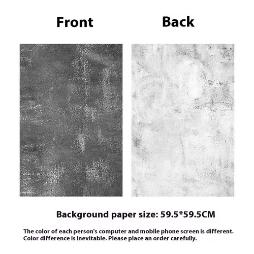 Double sided Photography Background Paper Net Red Shooting Props Black And White Cement - Shop at LoveMi