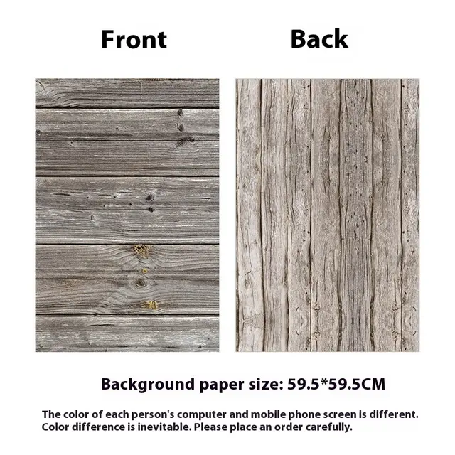 Double sided Photography Background Paper Net Red Shooting Props Imitation Old Wood Grain - Shop at LoveMi