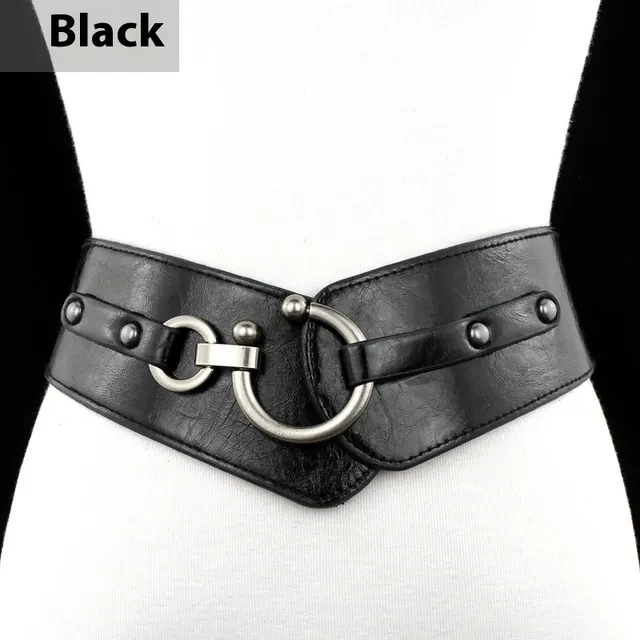 Simple All match Women's Width Elastic Belt Black - Shop at LoveMi