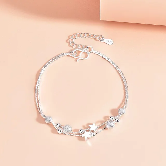 Design Double Circles Star Bracelet Female Fashion Double Circles Star Bracelet - Shop at LoveMi