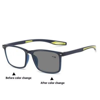 Smart Zoom Anti blue Light Reading Glasses Blue Frame - Shop at LoveMi