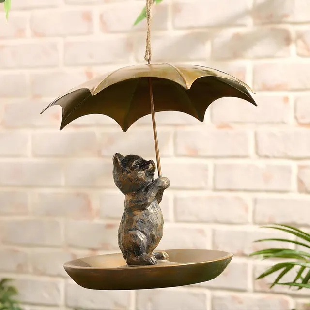 Home Creative Portable Umbrella Shaped Bird Feeder Cat - Shop at LoveMi