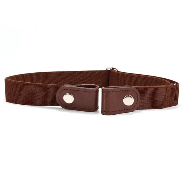 Women's Creative All match Waist tight Artifact Invisible Seamless Elastic Belt Coffee Color - Shop at LoveMi